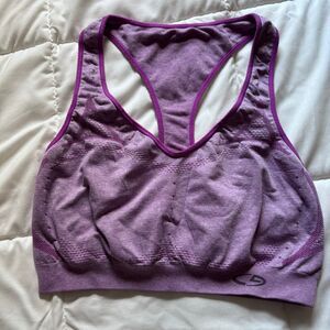 Champion Sports Bra - Size L - Purple with Purple Trim - Gently Used, Excellent.